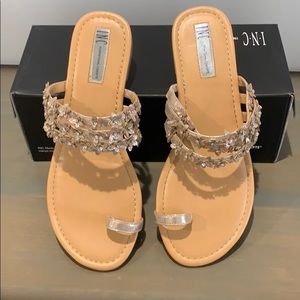INC Metallic gold flats. EUC, wore one time.